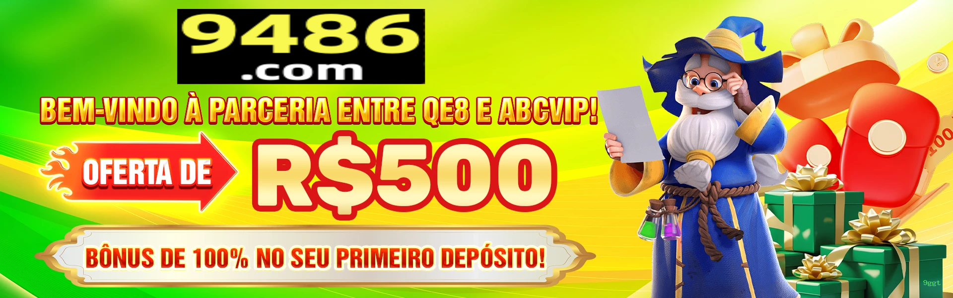 Imagem promocional das apostas esportivas da 9ggt